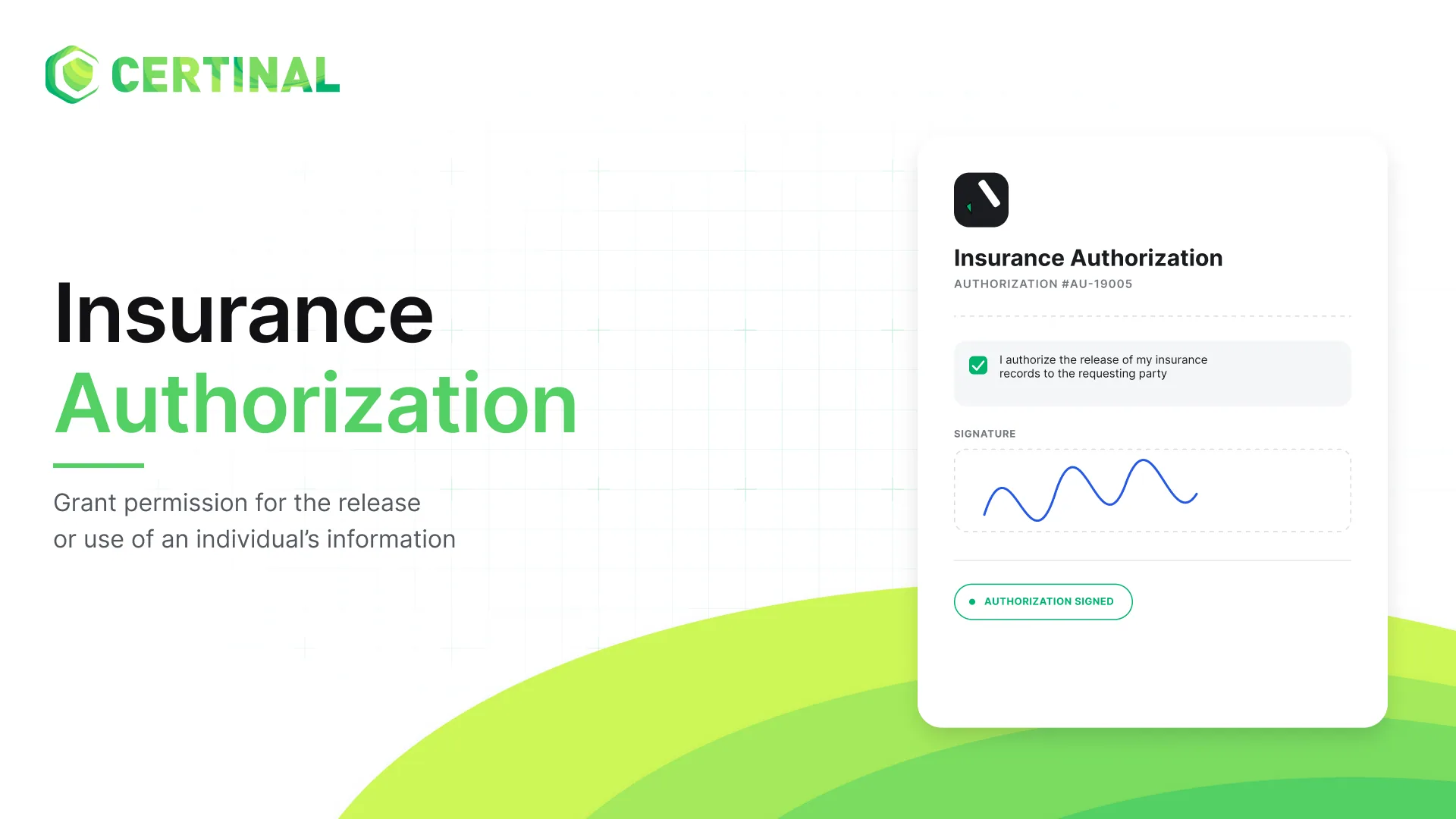 Insurance Authorization Form