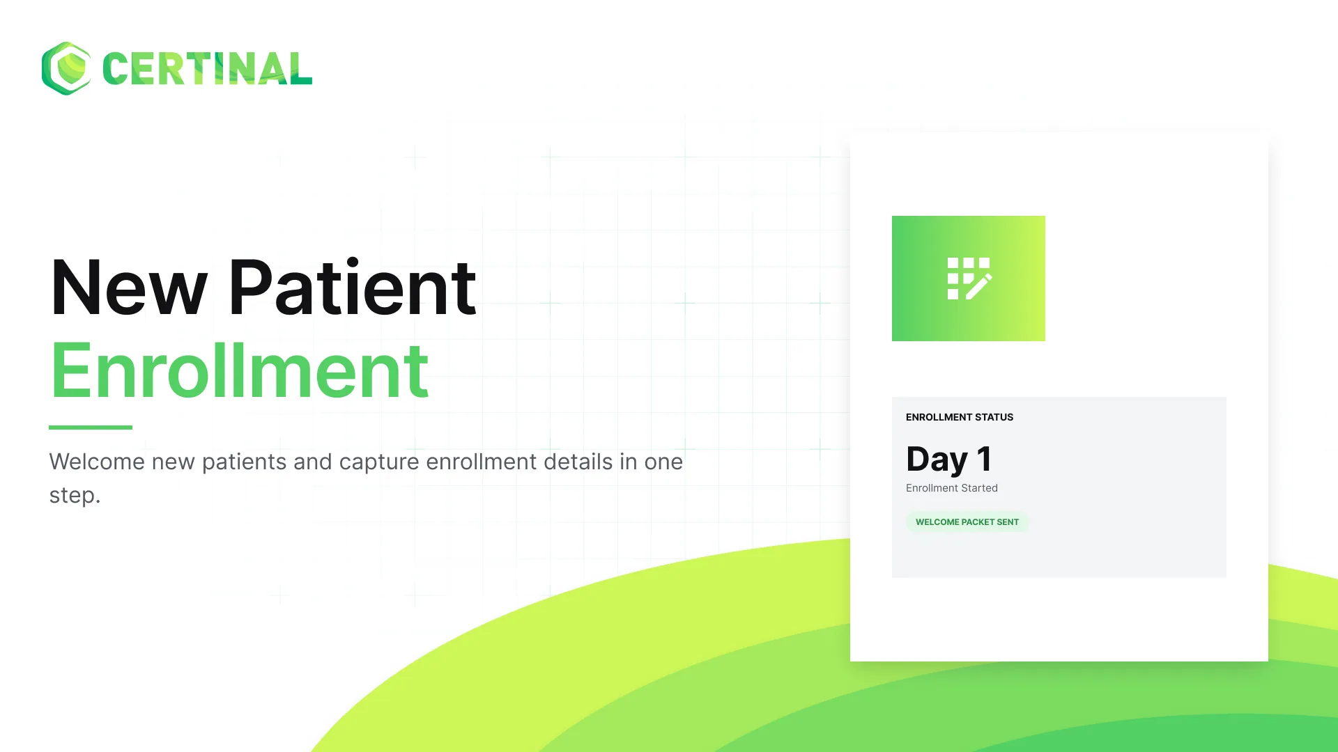 New patient Enrollment form